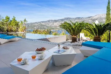 Exclusive Seaside Villa with 2 Pools in Korcula