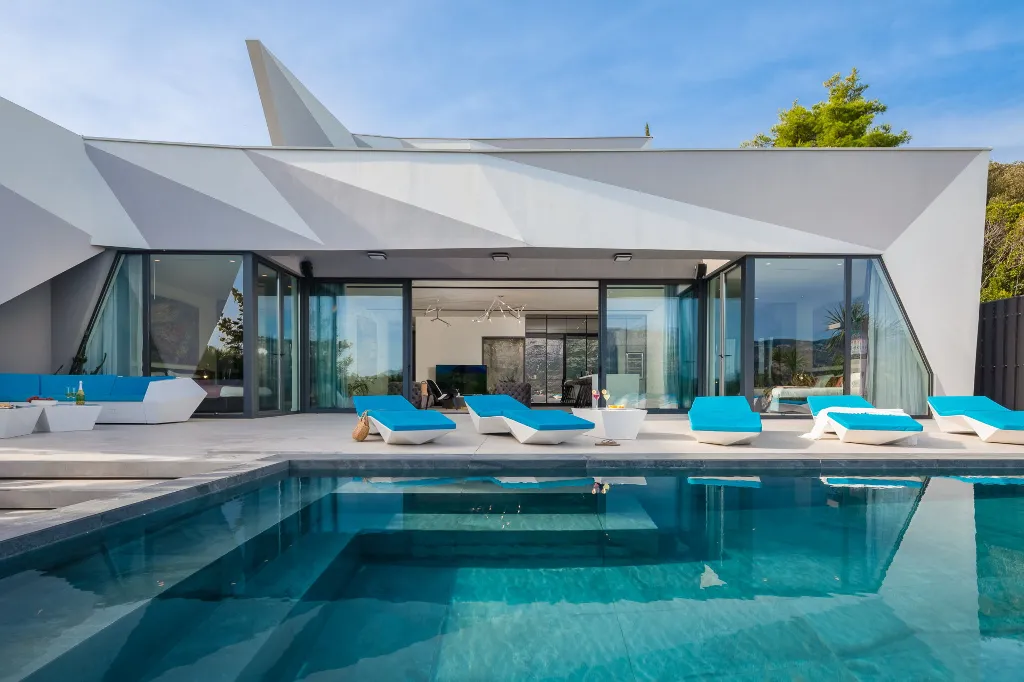 Exclusive Seaside Villa with 2 Pools in Korcula