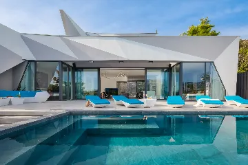 Exclusive Seaside Villa with 2 Pools in Korcula