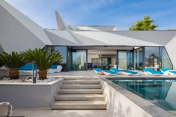 Exclusive Seaside Villa with 2 Pools in Korcula