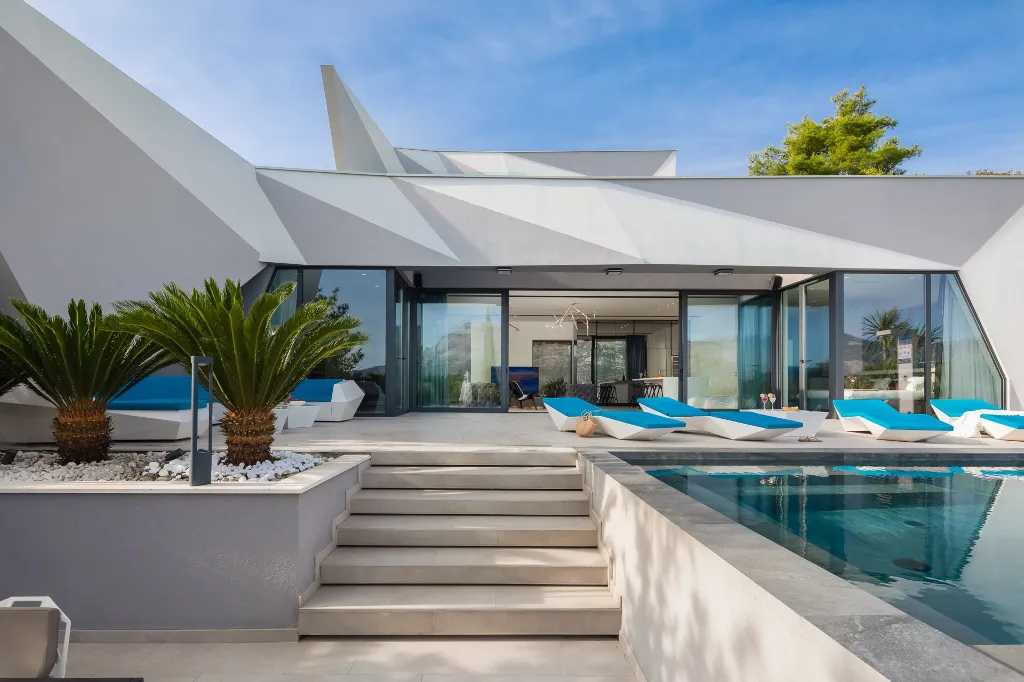 Exclusive Seaside Villa with 2 Pools in Korcula
