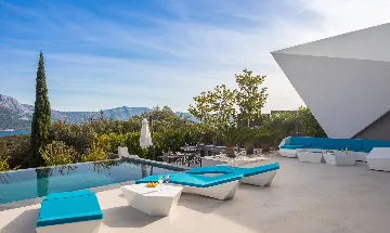 Exclusive Seaside Villa with 2 Pools in Korcula