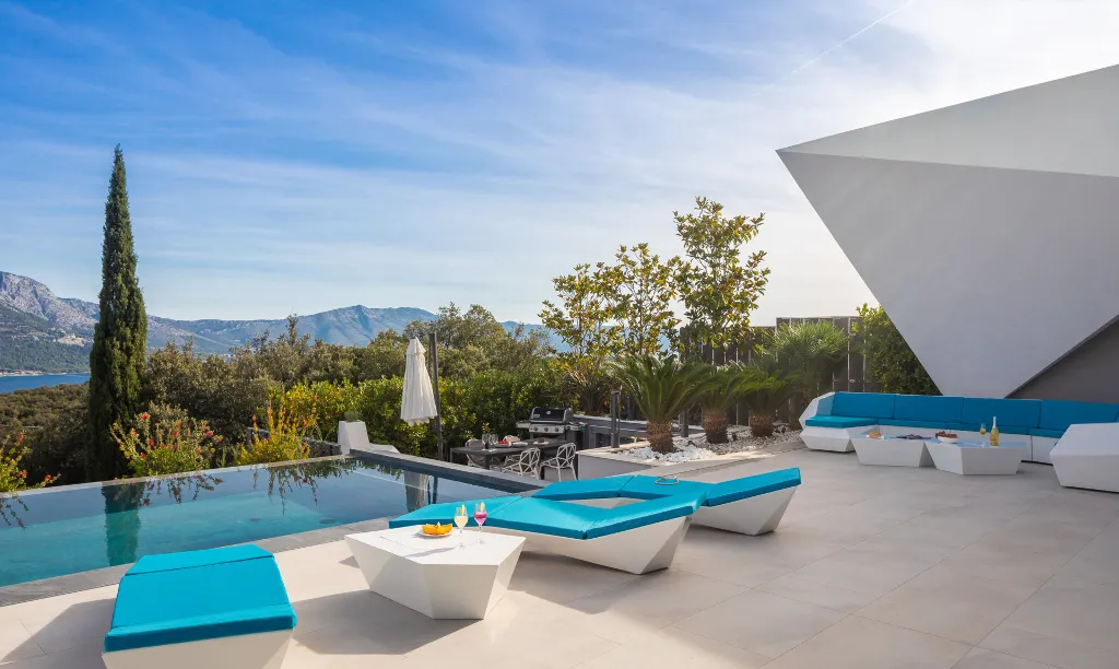 Exclusive Seaside Villa with 2 Pools in Korcula