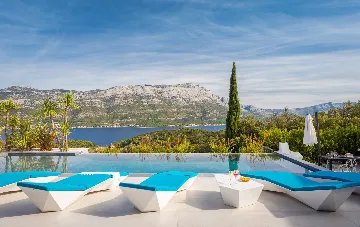 Exclusive Seaside Villa with 2 Pools in Korcula