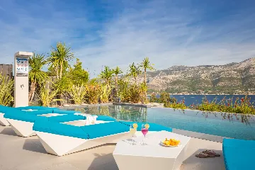 Exclusive Seaside Villa with 2 Pools in Korcula
