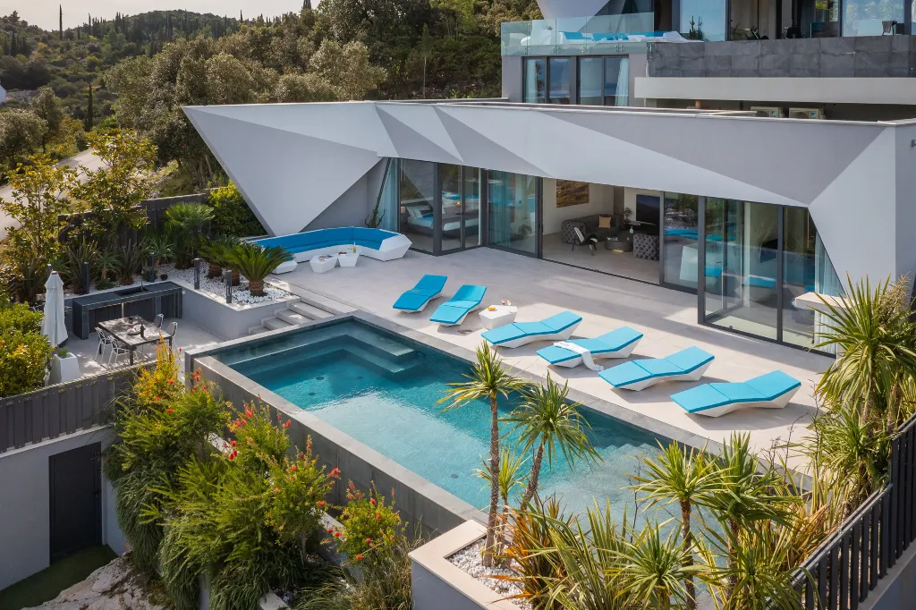 Exclusive Seaside Villa with 2 Pools in Korcula