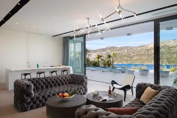 Exclusive Seaside Villa with 2 Pools in Korcula