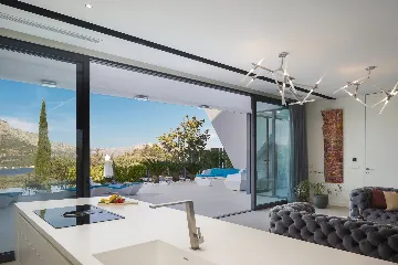 Exclusive Seaside Villa with 2 Pools in Korcula