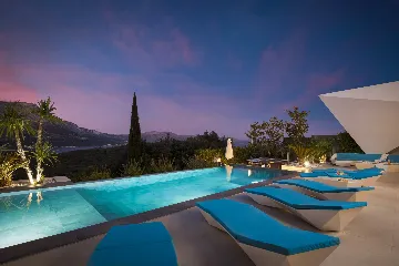 Exclusive Seaside Villa with 2 Pools in Korcula