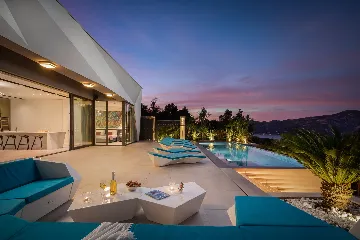 Exclusive Seaside Villa with 2 Pools in Korcula