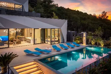 Exclusive Seaside Villa with 2 Pools in Korcula