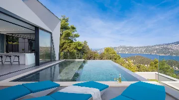 Exclusive Seaside Villa with 2 Pools in Korcula