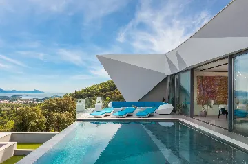 Exclusive Seaside Villa with 2 Pools in Korcula