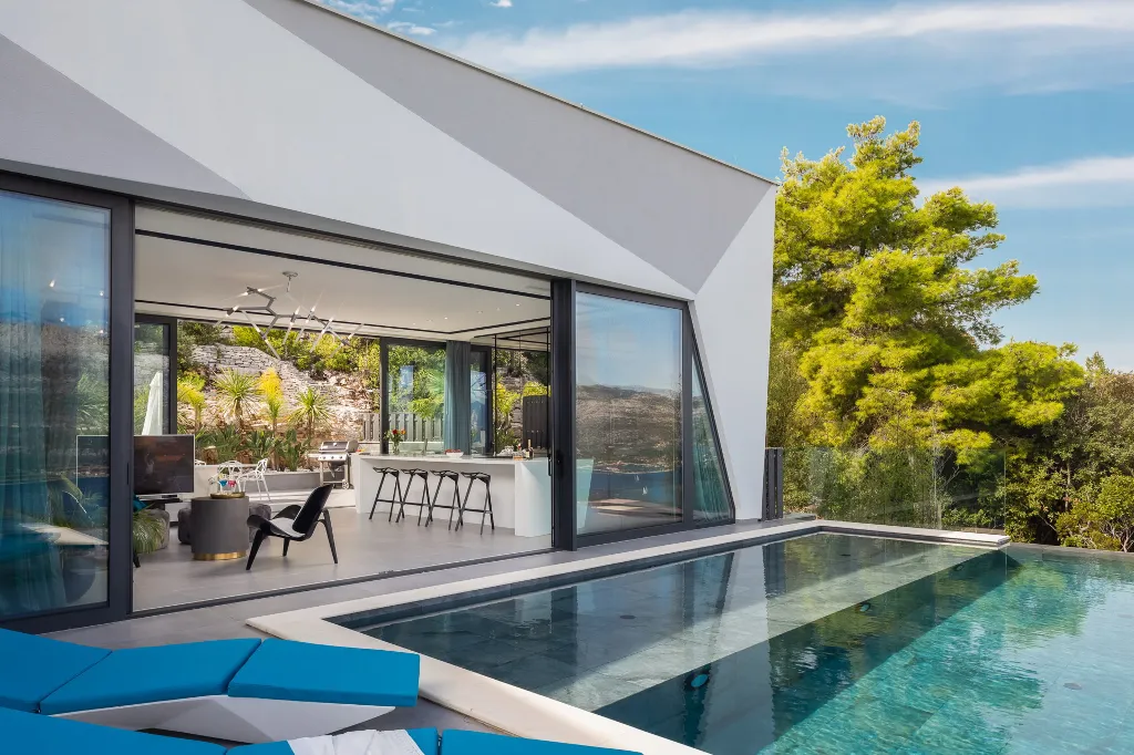Exclusive Seaside Villa with 2 Pools in Korcula