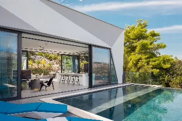 Exclusive Seaside Villa with 2 Pools in Korcula