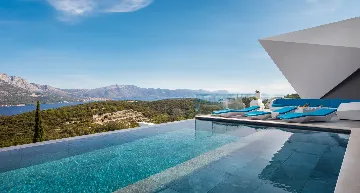 Exclusive Seaside Villa with 2 Pools in Korcula