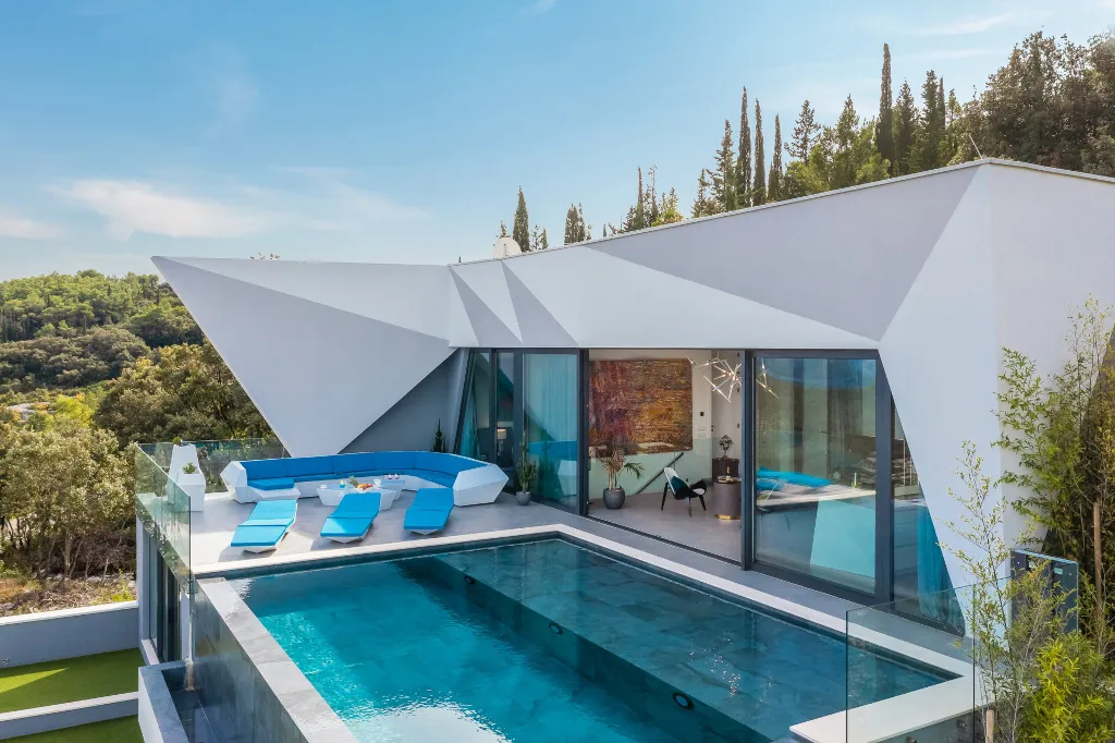 Exclusive Seaside Villa with 2 Pools in Korcula