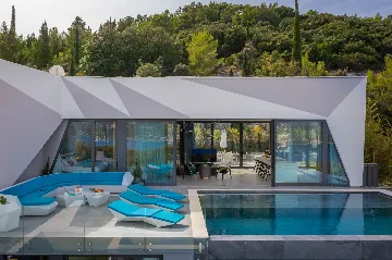 Exclusive Seaside Villa with 2 Pools in Korcula