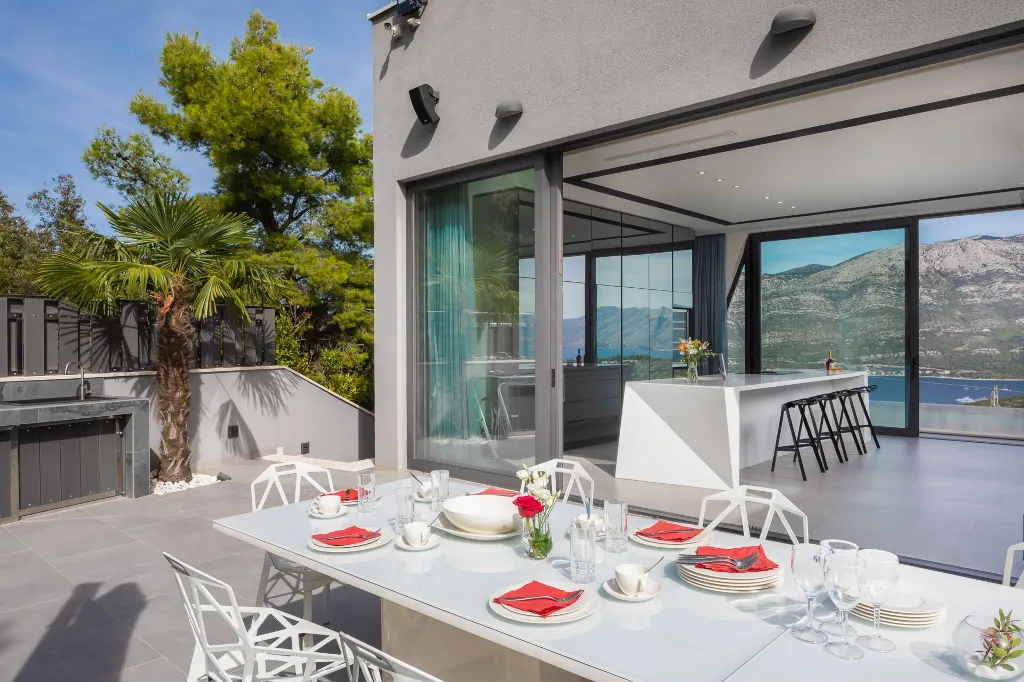 Exclusive Seaside Villa with 2 Pools in Korcula