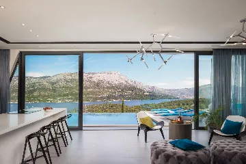 Exclusive Seaside Villa with 2 Pools in Korcula