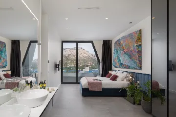 Exclusive Seaside Villa with 2 Pools in Korcula