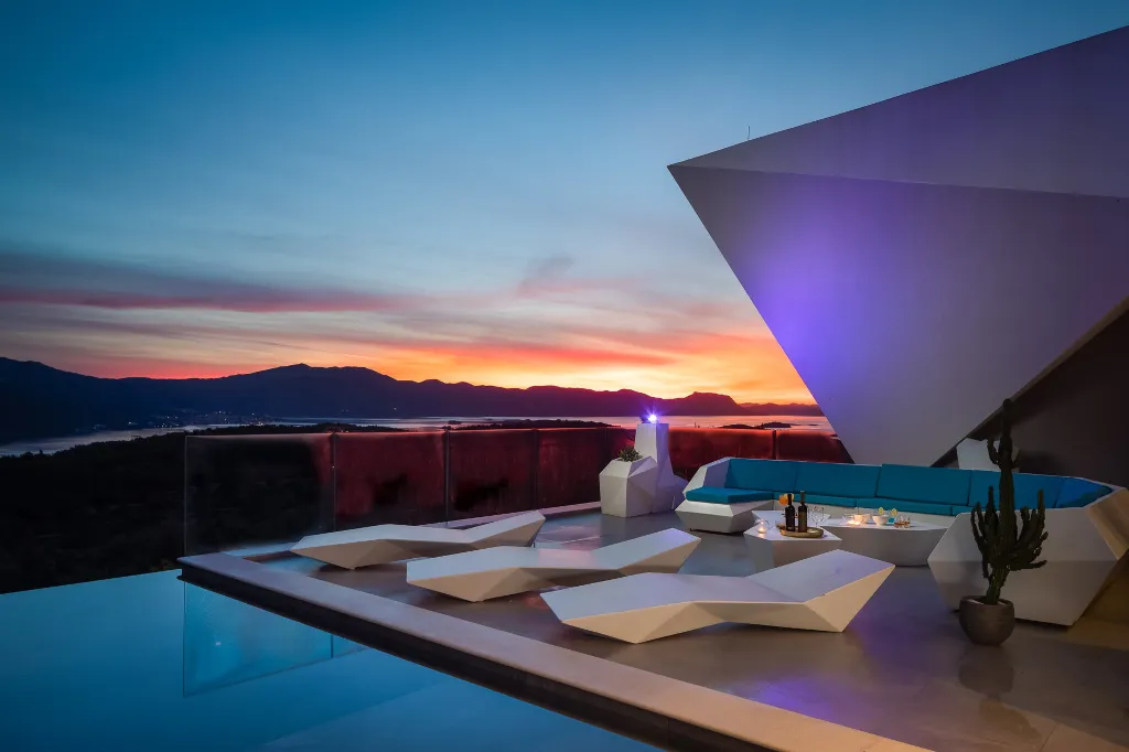 Exclusive Seaside Villa with 2 Pools in Korcula
