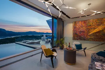 Exclusive Seaside Villa with 2 Pools in Korcula