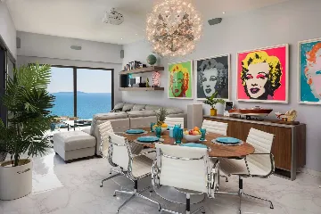 Modern Seaside Villa with Infinity Pool in Okrug Gornji