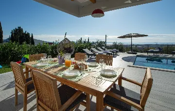 Modern Family Villa with Heated Pool in Solin