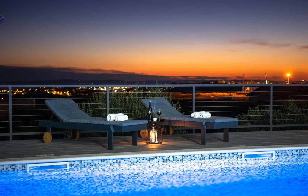 Modern Family Villa with Heated Pool in Solin