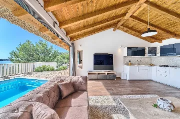 Seaside Villa with Private Pool in Murter