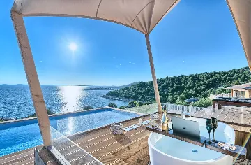 Private Pool Bungalow for Two in Murter