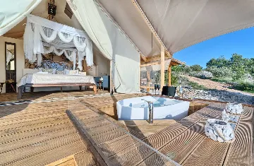 Private Pool Bungalow for Two in Murter