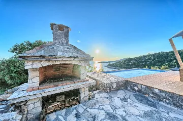 Private Pool Bungalow for Two in Murter