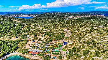 Beachside Bungalow Retreat Murter with Pool Access