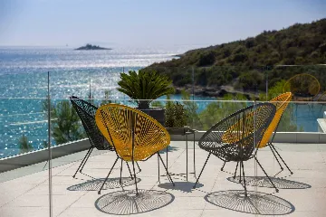 Contemporary Beachfront Villa with Pool, Marina