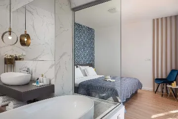 Contemporary Beachfront Villa with Pool, Marina