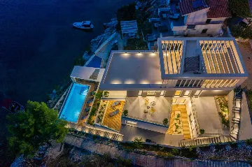 Contemporary Beachfront Villa with Pool, Marina