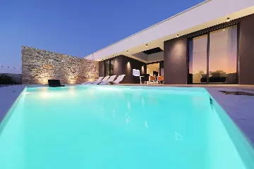 Modern Poolside Villa Stay in Kraj, Croatia