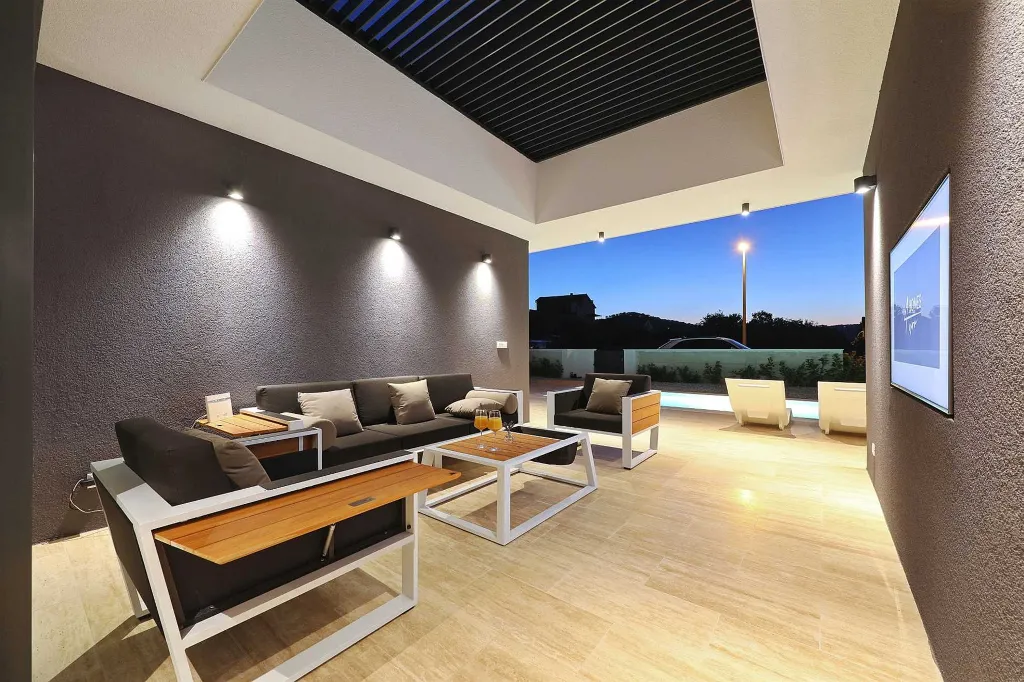 Modern Poolside Villa Stay in Kraj, Croatia
