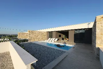 Modern Poolside Villa Stay in Kraj, Croatia