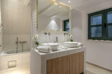 Modern 4-Bedroom Seaside Villa Žrnovo with Pool