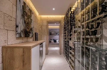 Modern 4-Bedroom Seaside Villa Žrnovo with Pool