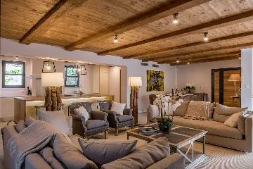 Modern 4-Bedroom Seaside Villa Žrnovo with Pool