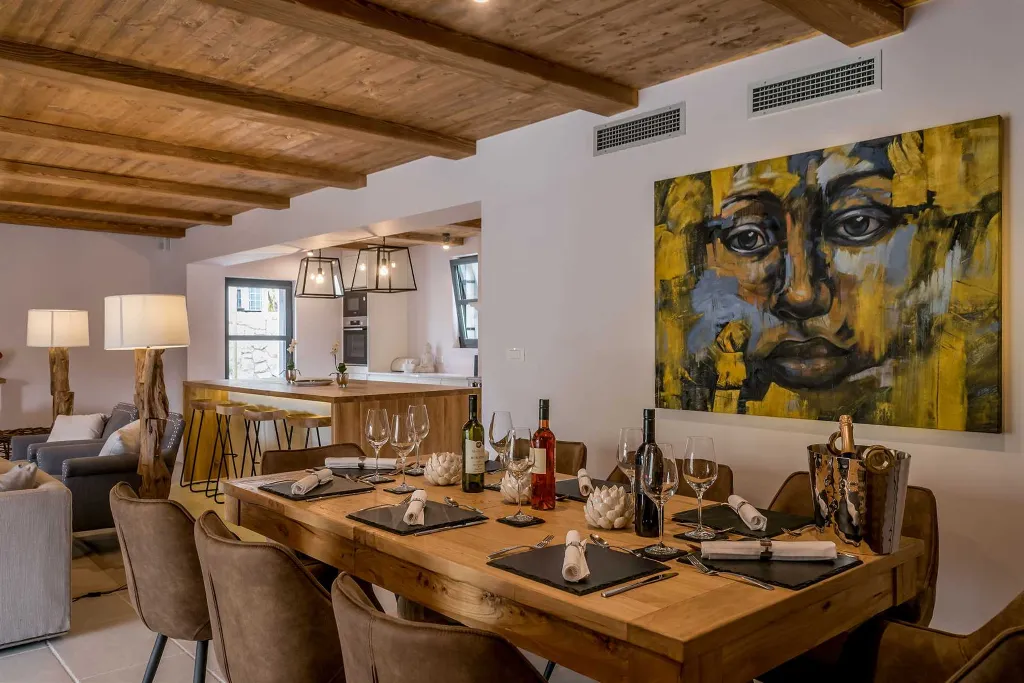 Modern 4-Bedroom Seaside Villa Žrnovo with Pool