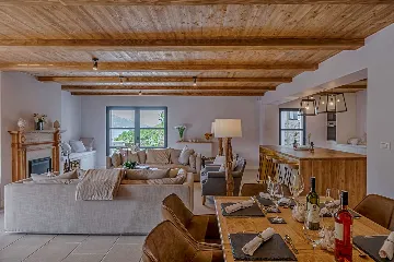 Modern 4-Bedroom Seaside Villa Žrnovo with Pool