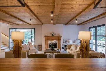 Modern 4-Bedroom Seaside Villa Žrnovo with Pool