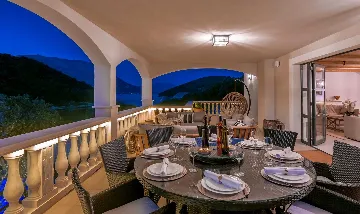 Modern 4-Bedroom Seaside Villa Žrnovo with Pool