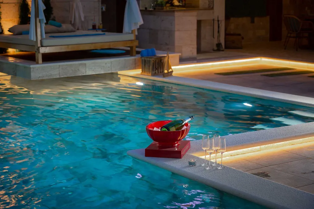 Modern Seaside Villa with Pool in Arbanija