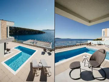 Contemporary Seaside Villa with Heated Pool in Vinišće